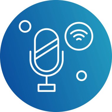 Nesnelerin internet konseptinin basit vektör simgesi