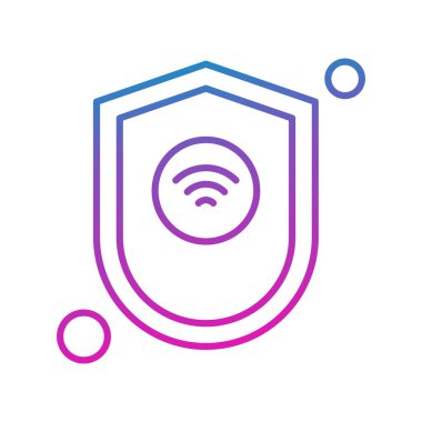 Vektör kalkanı ağ simgesi