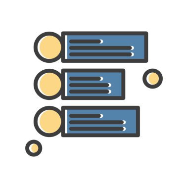 Vektör bilgileri web simgesi