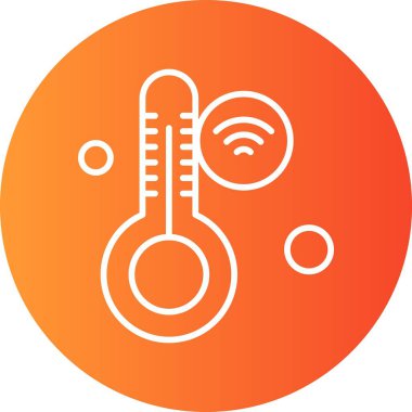 Nesnelerin internet konseptinin basit vektör simgesi