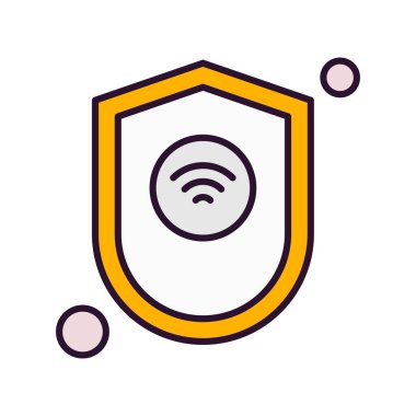 Vektör kalkanı ağ simgesi