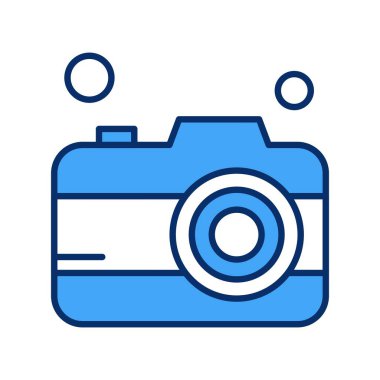 kamera simgesi vektör illüstrasyonu