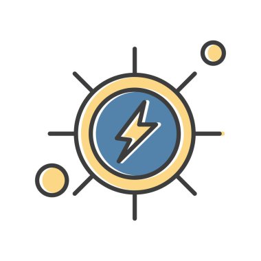 Vektör Enerji Ağı Simgesi