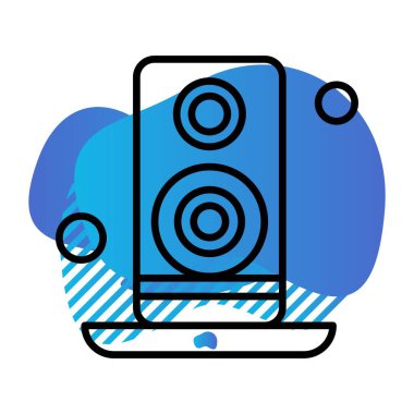 teknoloji konsept simgesi, vektör illüstrasyonu