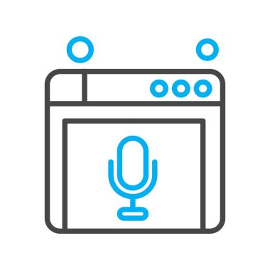 Web sitesi simgesi, vektör illüstrasyonu, İnternet konsepti  