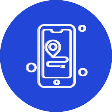 Vektör mobil ağ simgesi