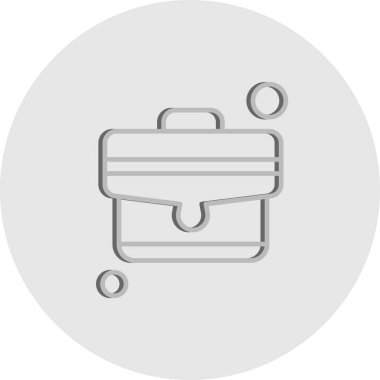 Vektör valizi web simgesi