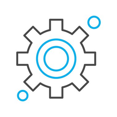  Simge ile dişli vektör ayarı