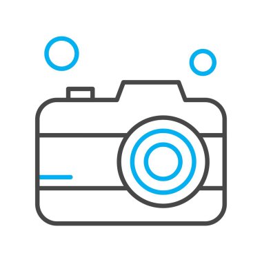 kamera simgesi vektör illüstrasyonu