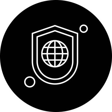 Vektör kalkanı ağ simgesi