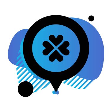 konum web simgesi, vektör illüstrasyonu