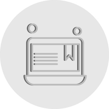  dizüstü bilgisayar simgesi, vektör illüstrasyonu 