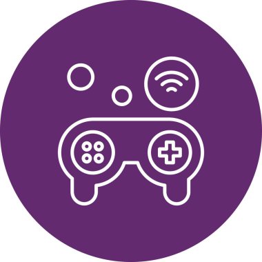 Nesnelerin internet konseptinin basit vektör simgesi