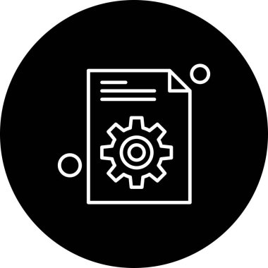 Belgenin vektör illüstrasyonu, basit simge tasarımı