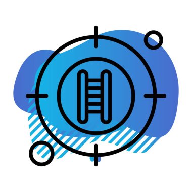  hedef simge, vektör illüstrasyonu