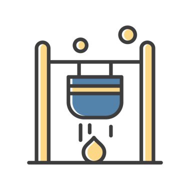 Vektör kamp simgesi, vektör illüstrasyonu