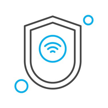 Vektör kalkanı ağ simgesi