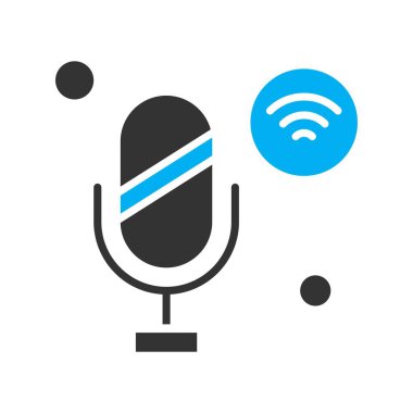 Nesnelerin internet konseptinin basit vektör simgesi