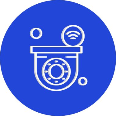 Nesnelerin internet konseptinin basit vektör simgesi