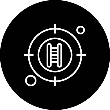  hedef simge, vektör illüstrasyonu