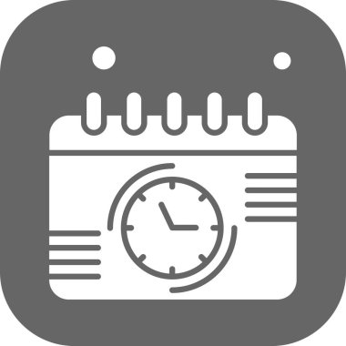 Vektör Takvim Simgesi, illüstrasyon   
