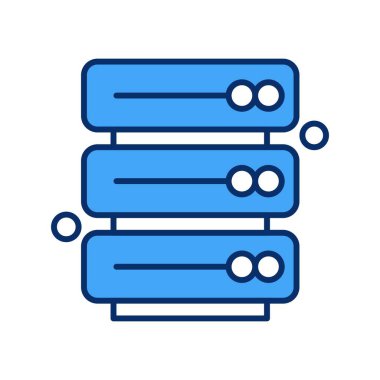 Vektör sunucu web simgesi