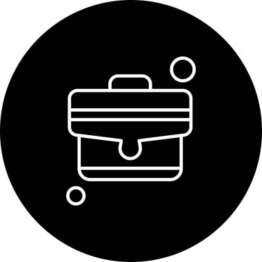 Vektör valizi web simgesi
