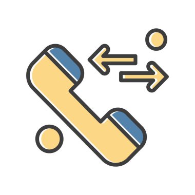 Vektör telefon simgesi illüstrasyonu  