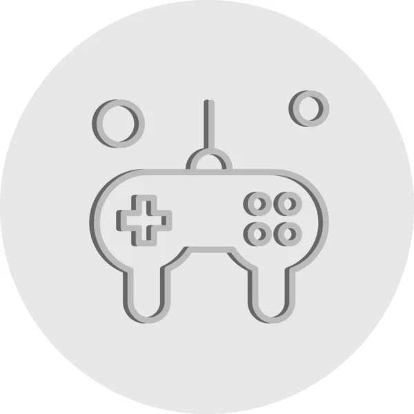 Icône Joystick Contrôleur Jeu Illustration Vectorielle — Image vectorielle
