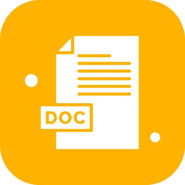 Fichier Vectoriel Doc Icône — Image vectorielle