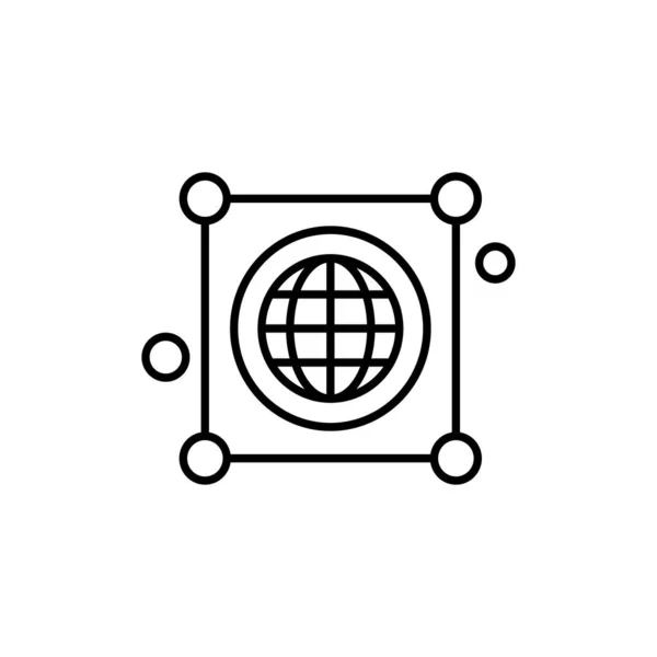 Vektorkarte Web Icon — Stockvektor