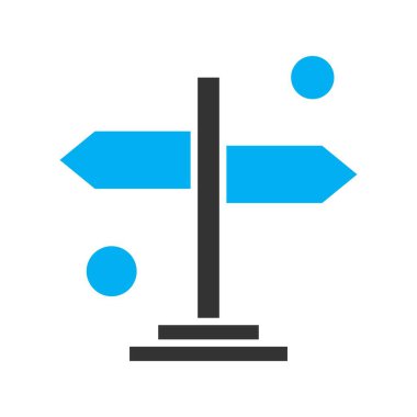 Yönün vektör illüstrasyonu Simgesi