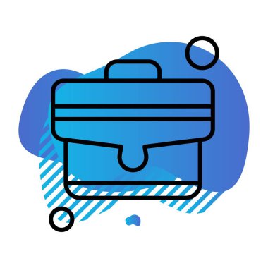 Vektör valizi web simgesi