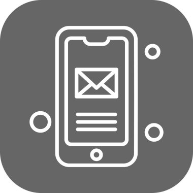 Vektör iletisi web simgesi 