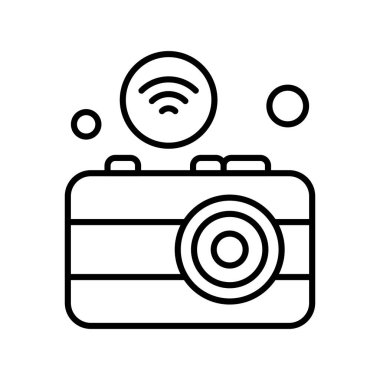  Kamera Simgesi, Vektör illüstrasyonu