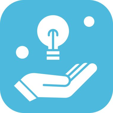 Vektör lambası simgesi, vektör, illüstrasyon, iş konsepti