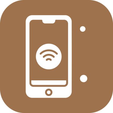 Nesnelerin internet konseptinin basit vektör simgesi