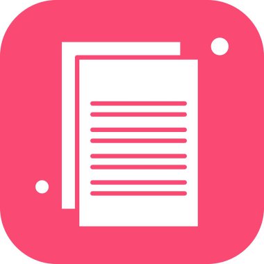 Belgenin vektör illüstrasyonu, basit simge tasarımı