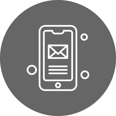 Vektör iletisi web simgesi 