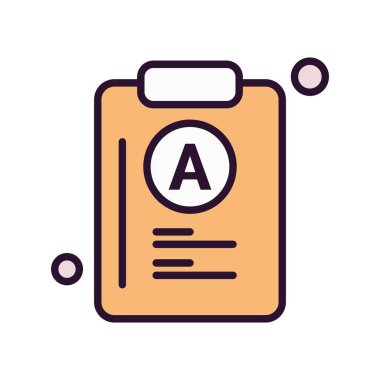 belge simgesi, vektör çizimi