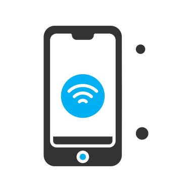 Nesnelerin internet konseptinin basit vektör simgesi