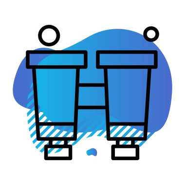 Vektör kamp simgesi, vektör illüstrasyonu