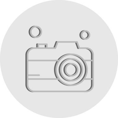 kamera simgesi vektör illüstrasyonu