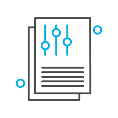 belge simgesi, vektör çizimi