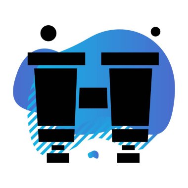 Vektör kamp simgesi, vektör illüstrasyonu