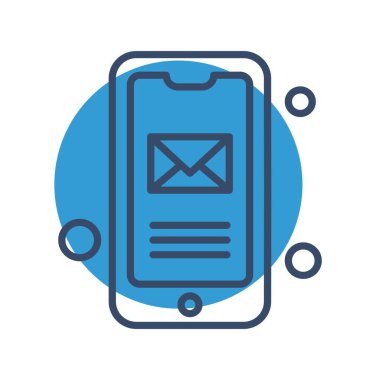 Vektör iletisi web simgesi 