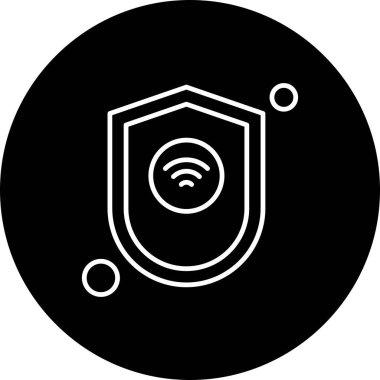 Vektör kalkanı ağ simgesi