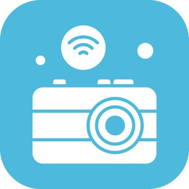  Kamera Simgesi, Vektör illüstrasyonu