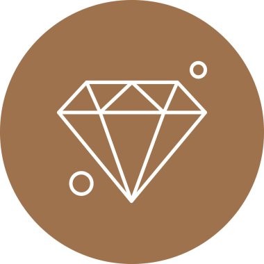 Elmas simgesi vektör illüstrasyonu