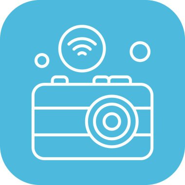  Kamera simgesi, vektör illüstrasyonu